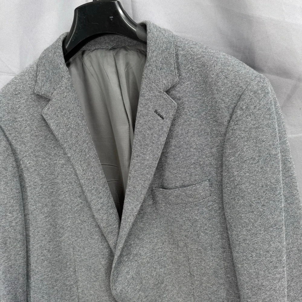 Bonobos Italian Fabric Gray Cotton Sport Coat Blazer Size 38L